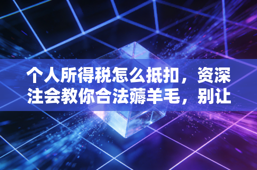 个人所得税怎么抵扣，资深注会教你合法薅羊毛，别让辛苦钱白白溜走