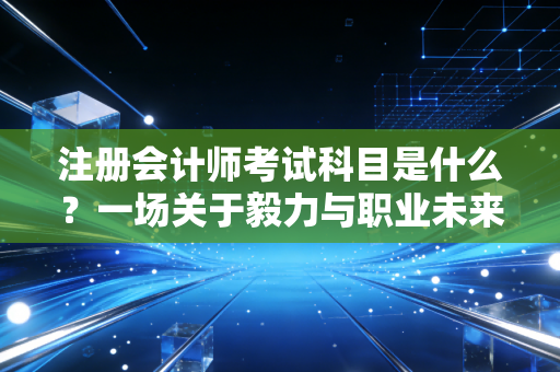 注册会计师考试科目是什么？一场关于毅力与职业未来的深度对话