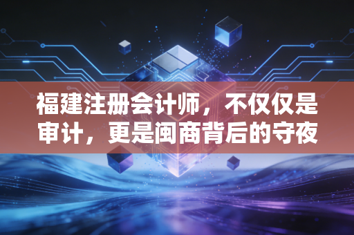 福建注册会计师,不仅仅是审计,更是闽商背后的守夜人