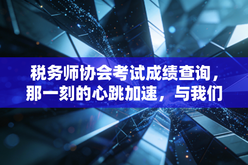 税务师协会考试成绩查询，那一刻的心跳加速，与我们要奔赴的职业山海