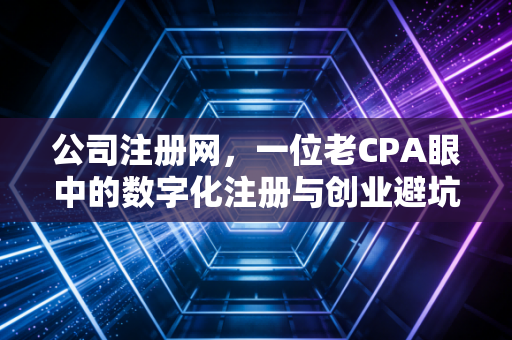 公司注册网，一位老CPA眼中的数字化注册与创业避坑指南
