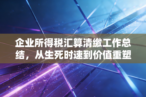 企业所得税汇算清缴工作总结,从生死时速到价值重塑的深度复盘