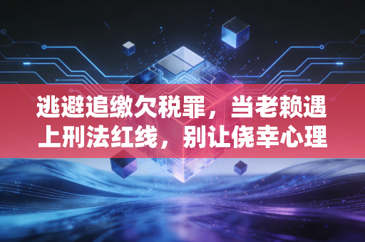 逃避追缴欠税罪,当老赖遇上刑法红线,别让侥幸心理毁了你的企业