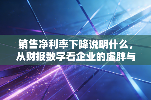 销售净利率下降说明什么,从财报数字看企业的虚胖与内伤