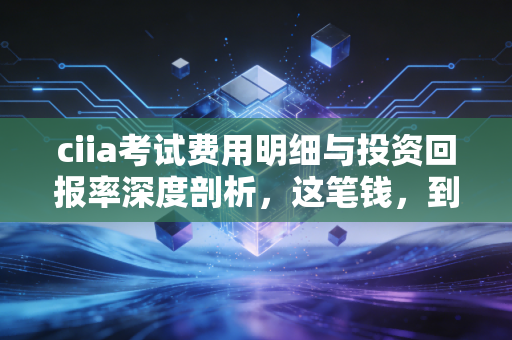 ciia考试费用明细与投资回报率深度剖析，这笔钱，到底花得值不值？