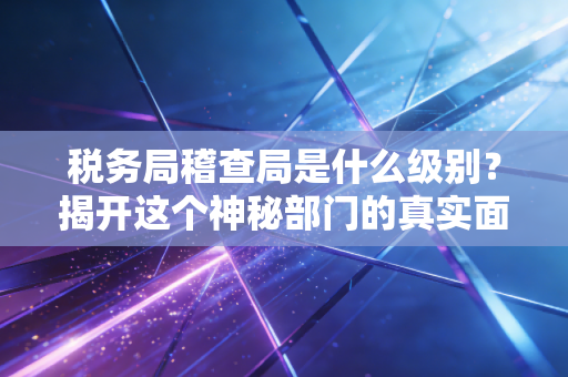 税务局稽查局是什么级别？揭开这个神秘部门的真实面纱与权力底牌