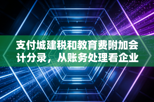 支付城建税和教育费附加会计分录，从账务处理看企业税务合规的细节之美