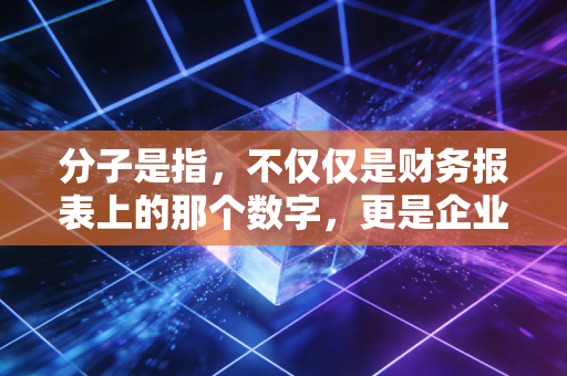 分子是指，不仅仅是财务报表上的那个数字，更是企业生存的底层逻辑
