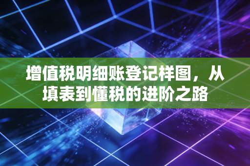 增值税明细账登记样图，从填表到懂税的进阶之路