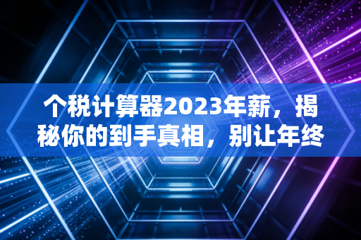 个税计算器2023年薪,揭秘你的到手真相,别让年终奖发了个寂寞