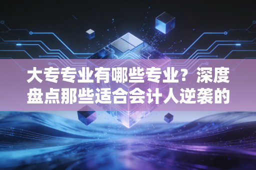 大专专业有哪些专业?深度盘点那些适合会计人逆袭的黄金赛道