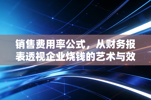 销售费用率公式,从财务报表透视企业烧钱的艺术与效率