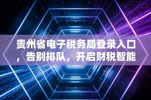贵州省电子税务局登录入口，告别排队，开启财税智能化的高效之旅