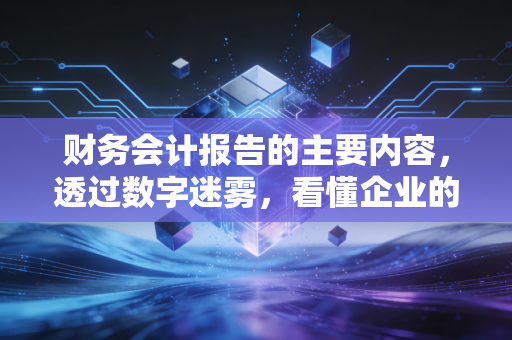 财务会计报告的主要内容，透过数字迷雾，看懂企业的体检报告