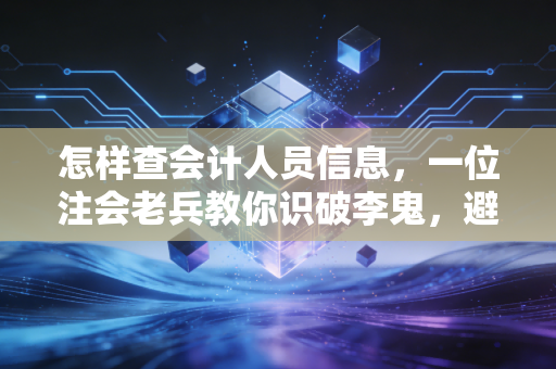 怎样查会计人员信息，一位注会老兵教你识破李鬼，避开财税大坑