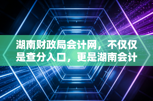 湖南财政局会计网，不仅仅是查分入口，更是湖南会计人的数字娘家