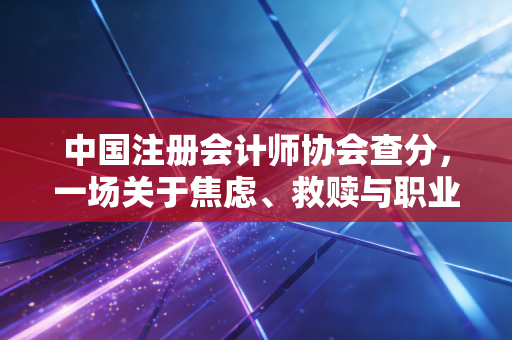 中国注册会计师协会查分，一场关于焦虑、救赎与职业命运的年度大戏