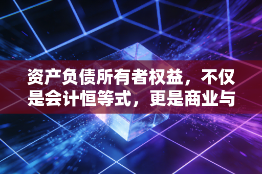 资产负债所有者权益,不仅是会计恒等式,更是商业与人生的底层逻辑