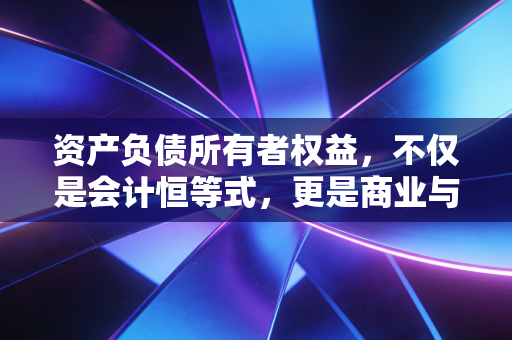 资产负债所有者权益，不仅是会计恒等式，更是商业与人生的底层逻辑