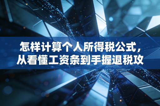 怎样计算个人所得税公式,从看懂工资条到手握退税攻略,资深注会带你全解析