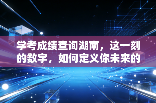 学考成绩查询湖南，这一刻的数字，如何定义你未来的十年？