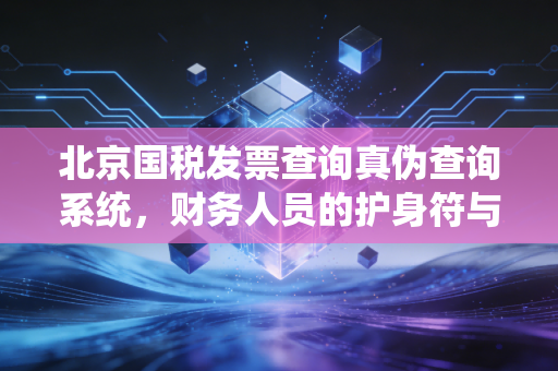 北京国税发票查询真伪查询系统，财务人员的护身符与避坑实战指南