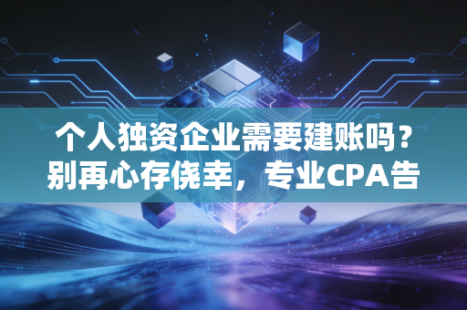 个人独资企业需要建账吗？别再心存侥幸，专业CPA告诉你背后的真相与风险