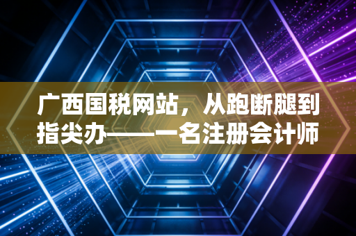 广西国税网站，从跑断腿到指尖办——一名注册会计师眼中的税务数字化变迁