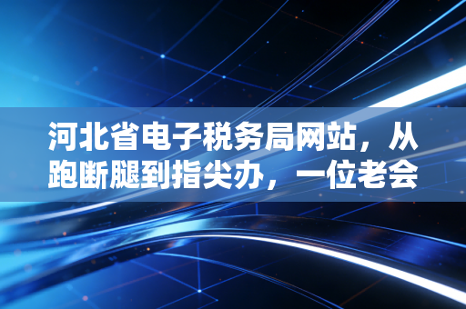 河北省电子税务局网站，从跑断腿到指尖办，一位老会计的数字化独白