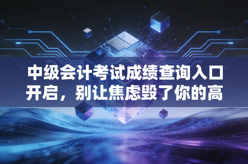 中级会计考试成绩查询入口开启，别让焦虑毁了你的高光时刻，聊聊会计人的真实突围