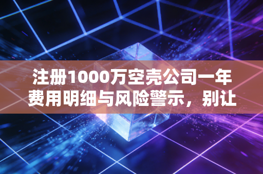 注册1000万空壳公司一年费用明细与风险警示,别让面子工程拖垮你的钱包