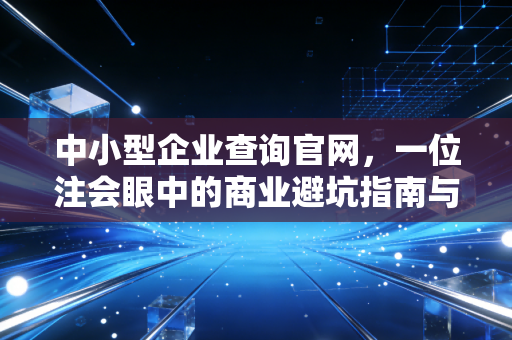 中小型企业查询官网，一位注会眼中的商业避坑指南与实战心法
