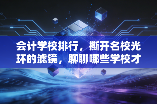会计学校排行，撕开名校光环的滤镜，聊聊哪些学校才是会计人的黄金跳板