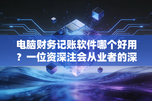 电脑财务记账软件哪个好用？一位资深注会从业者的深度测评与选型避坑指南