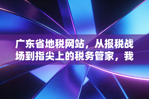 广东省地税网站,从报税战场到指尖上的税务管家,我的二十年从业观察