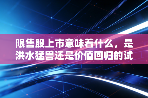 限售股上市意味着什么,是洪水猛兽还是价值回归的试金石?