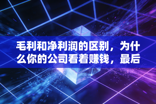 毛利和净利润的区别，为什么你的公司看着赚钱，最后手里却没钱？