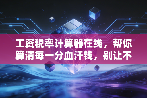 工资税率计算器在线，帮你算清每一分血汗钱，别让不懂税成为你财富路上的绊脚石