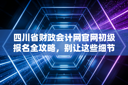 四川省财政会计网官网初级报名全攻略，别让这些细节毁了你的考证梦