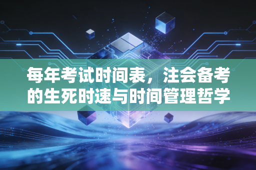 每年考试时间表，注会备考的生死时速与时间管理哲学