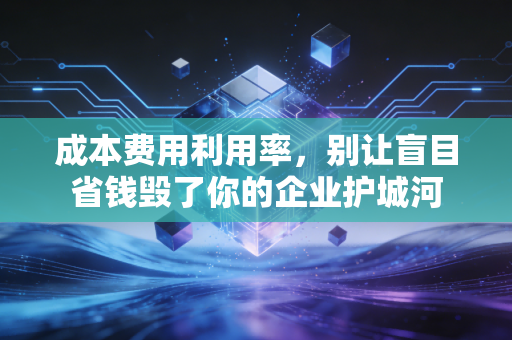 成本费用利用率,别让盲目省钱毁了你的企业护城河