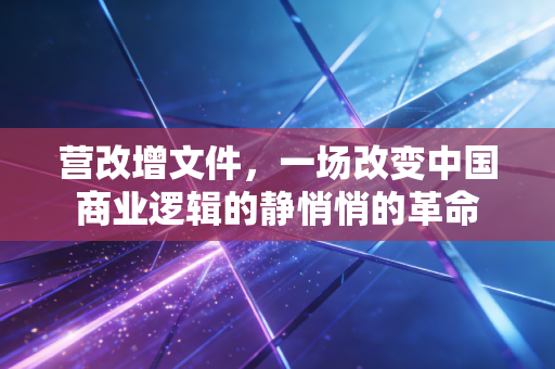 营改增文件，一场改变中国商业逻辑的静悄悄的革命