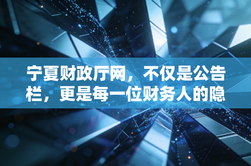 宁夏财政厅网,不仅是公告栏,更是每一位财务人的隐形战友——深度解析地方财政门户背后的行业机遇与挑战
