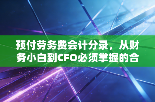 预付劳务费会计分录,从财务小白到CFO必须掌握的合规艺术