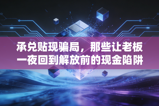 承兑贴现骗局，那些让老板一夜回到解放前的现金陷阱