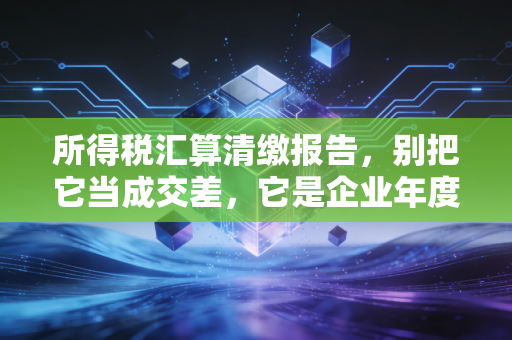 所得税汇算清缴报告，别把它当成交差，它是企业年度体检的黄金机会