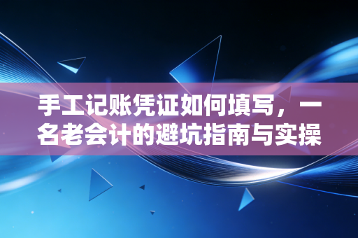 手工记账凭证如何填写，一名老会计的避坑指南与实操心法
