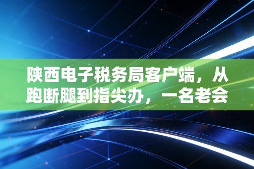 陕西电子税务局客户端，从跑断腿到指尖办，一名老会计的深度体验与实操复盘