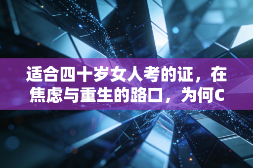 适合四十岁女人考的证，在焦虑与重生的路口，为何CPA依然是那把最硬的钥匙？