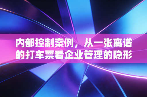 内部控制案例,从一张离谱的打车票看企业管理的隐形漏洞